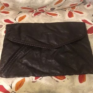 Brown Envelope Clutch